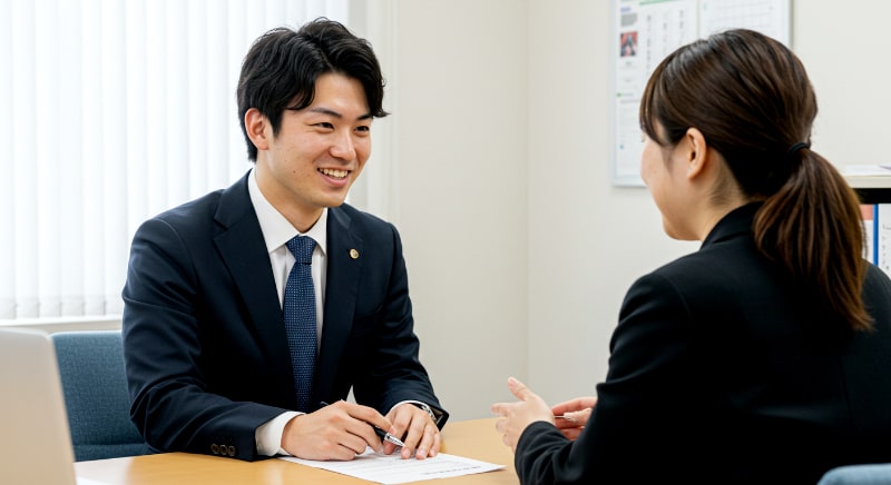 就活塾の講師からアドバイスを受ける